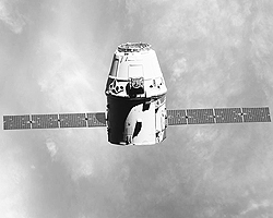 Частный транспортный космический корабль Dragon SpaceX (фото: nasa.gov)