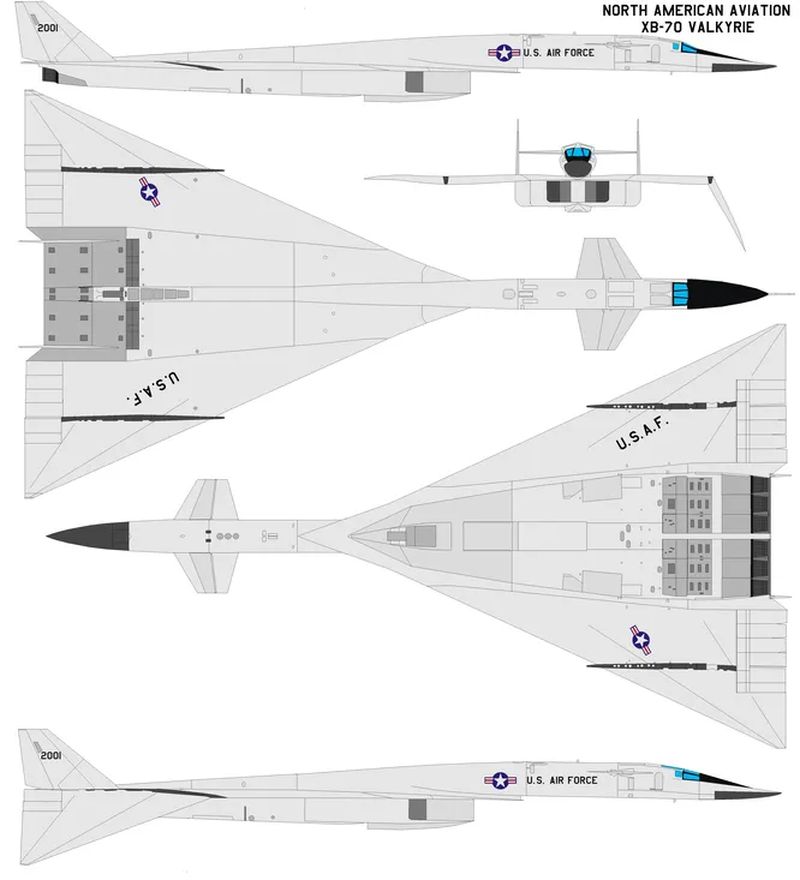 Сверхзвуковой бомбардировщик XB-70 «Валькирия»